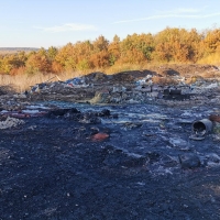 ОБЩИНА СЕВЛИЕВО РЕАГИРА НА СИГНАЛ ЗА ПОЖАР НА НЕРЕГЛАМЕНТИРАНО СМЕТИЩЕ