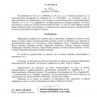 ЗАБРАНЯВА СЕ ПОЛЗВАНЕТО НА ПИТЕЙНА ВОДА ЗА НАПОЯВАНЕ И ЗА ПРОМИШЛЕНИ НУЖДИ